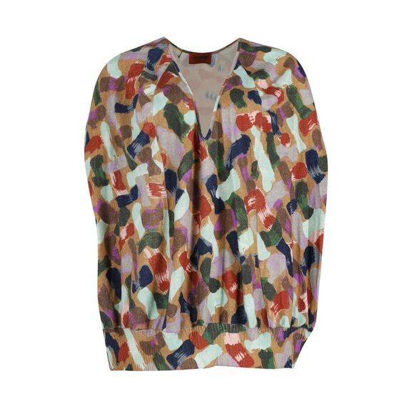 Missoni Printed Tunic in Multicolor Cashmere - Picture 1 of 3
